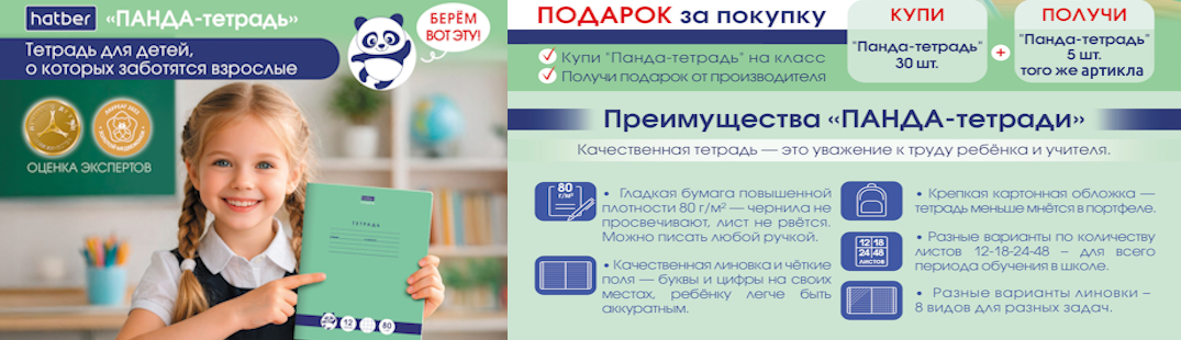 Панда тетрадь