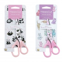 Ножницы детские 13,7см с принтом HappyCut ассорти 60-0033/02 Bruno Visconti 12/240