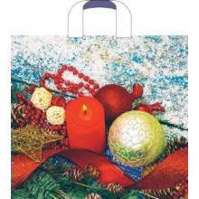 Артпласт/Пакет полиэтиленовый с петлевой ручкой. Новогодний. Композиция/380х340/ПТЛ41939/