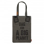 Сумка шоппер 35х47см Кеды серый с карманом  Bruno Visconti 5/50 16-002-04/03