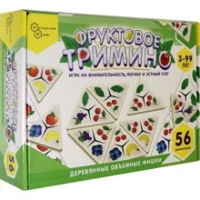 Нескучные игры Игра Домино Фруктовое тримино/дерев 8343 Россия Нескучные игры Игра Домино Фруктовое тримино/дерев 8343 Россия