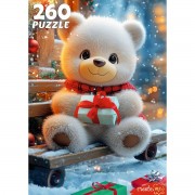 Рыжий кот Пазл 260  Мишка с подарками П260-7610 Россия