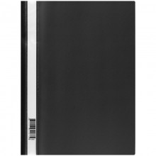 Скоросшиватель пластиковый А4 160мкм черный ММ-32250 Стамм  343187